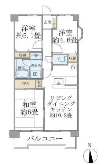 エマーレ保谷の間取り