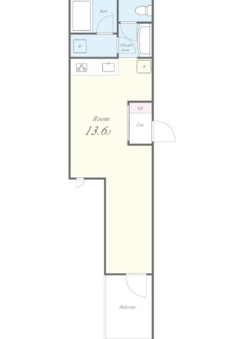 お花茶屋の完工年月(2026年3月)築の賃貸アパートの間取り