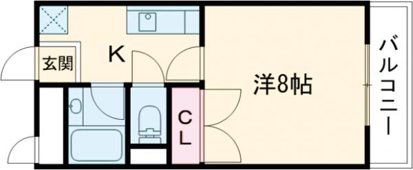 オーク長岡天神の間取り