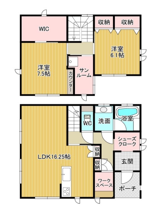 仮称)芝樋ノ爪新築戸建の間取り