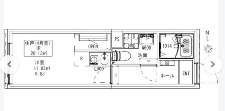 with下高井戸の間取り