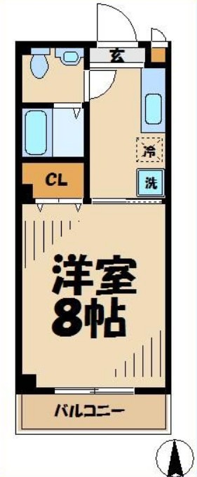 メルベーユ登戸の間取り