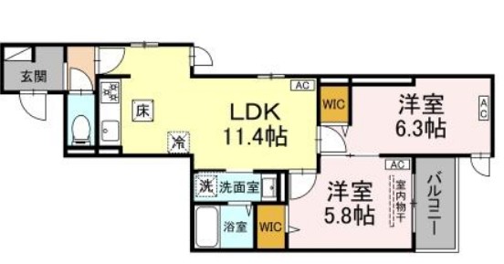 D Paina 木月住吉町の間取り