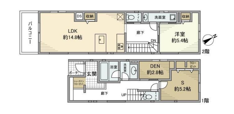 高田東戸建の間取り