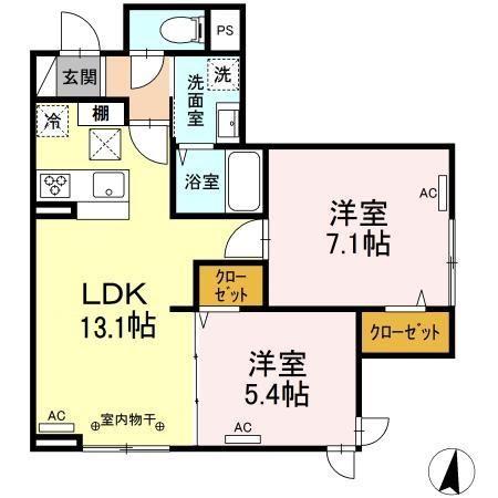 アヴァンス西が丘の間取り