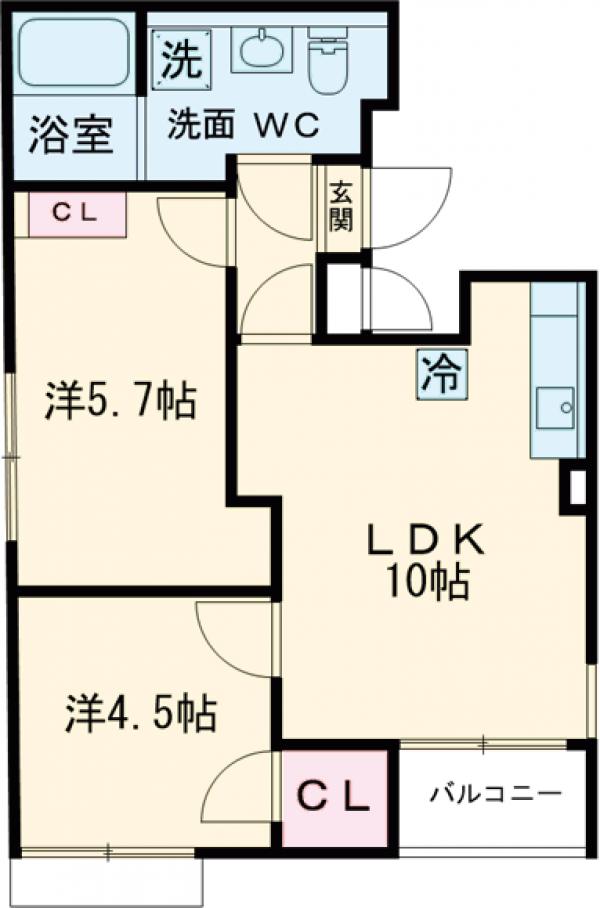EXAM祐天寺の間取り