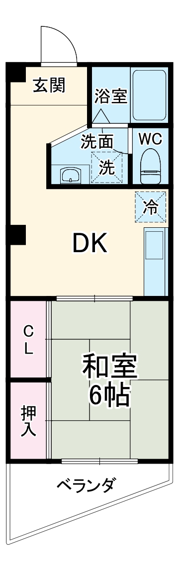 茂田マンションの間取り