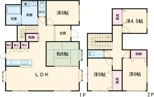 植田邸の間取り