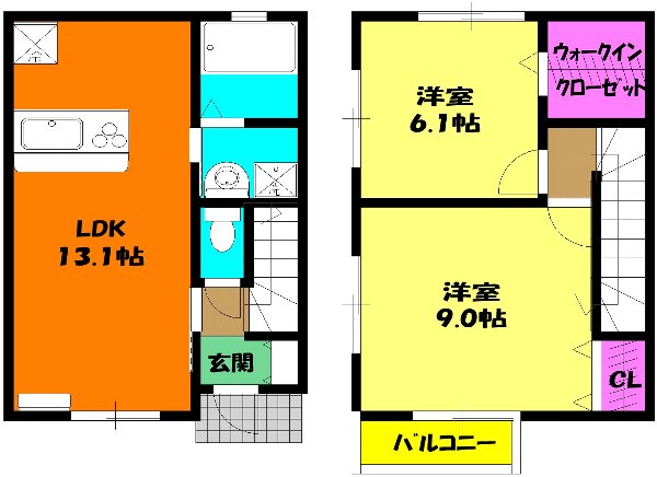 ピエニコティーの間取り