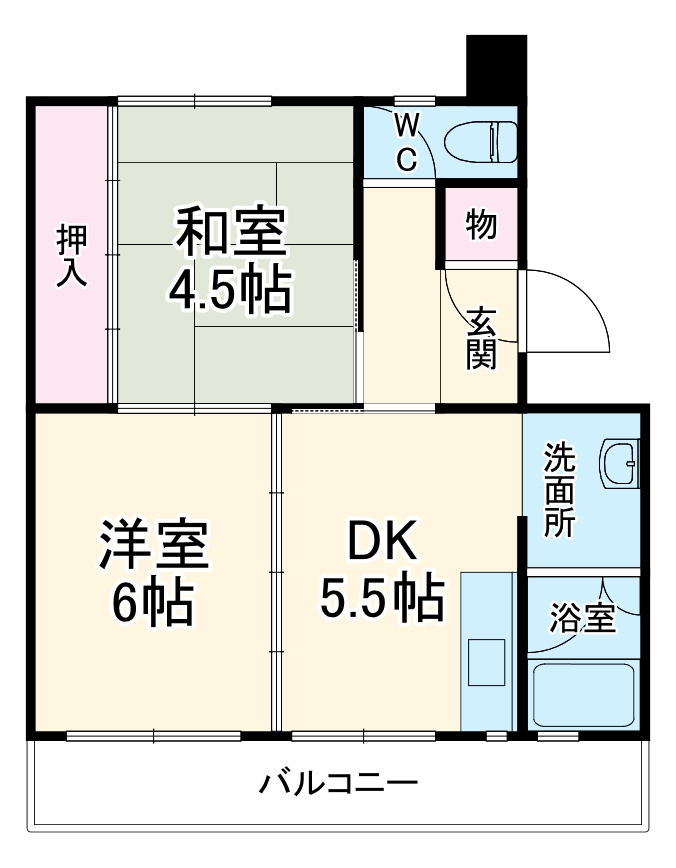 江南 49号棟の間取り