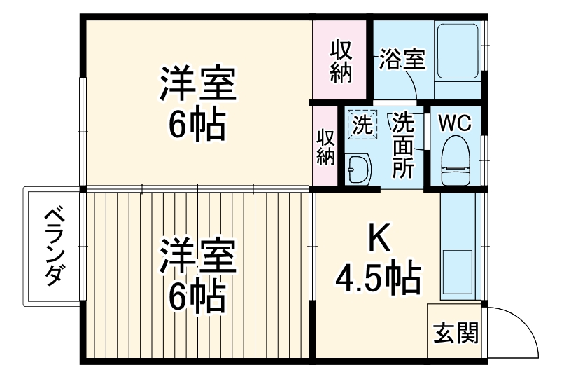 コーポ湘南の間取り
