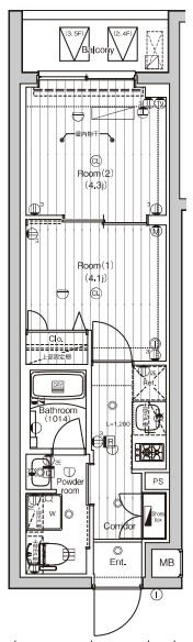 (仮称)PREMIUM CUBE東高円寺DEUXの間取り