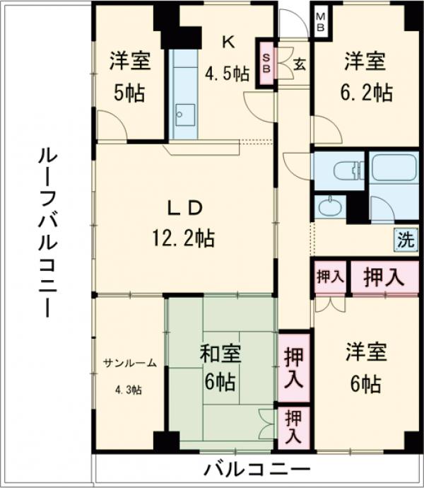 ラフォーレ田無の間取り