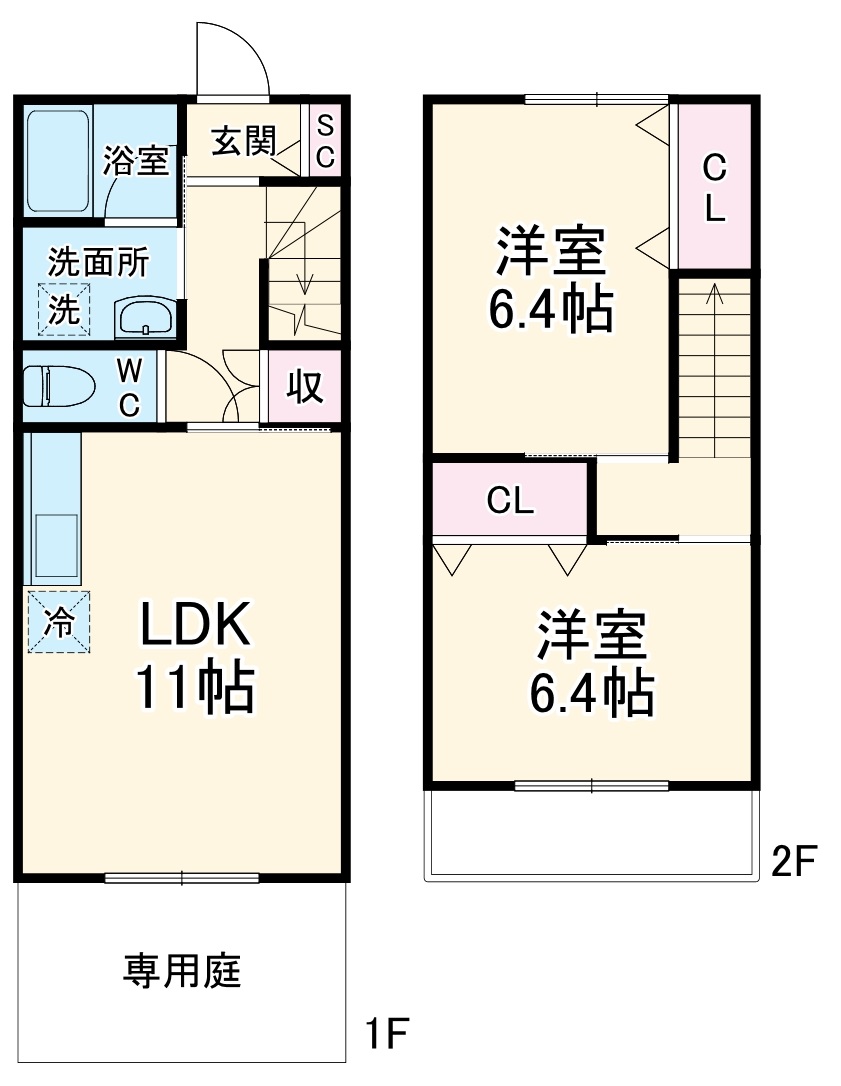 SOUTH CLAIREAの間取り