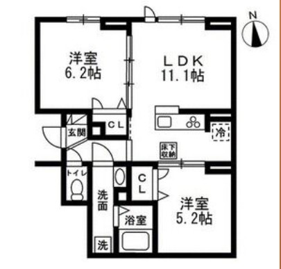 セレスティア豊玉南の間取り