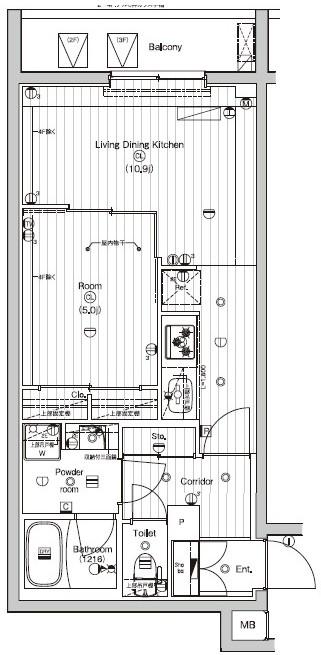 (仮称)PREMIUM CUBE東高円寺DEUXの間取り