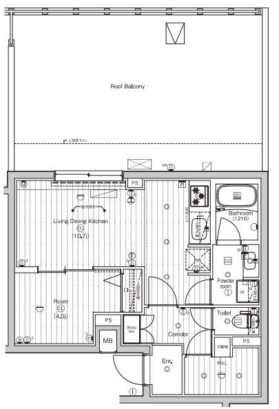 (仮称)PREMIUM CUBE東高円寺DEUXの間取り