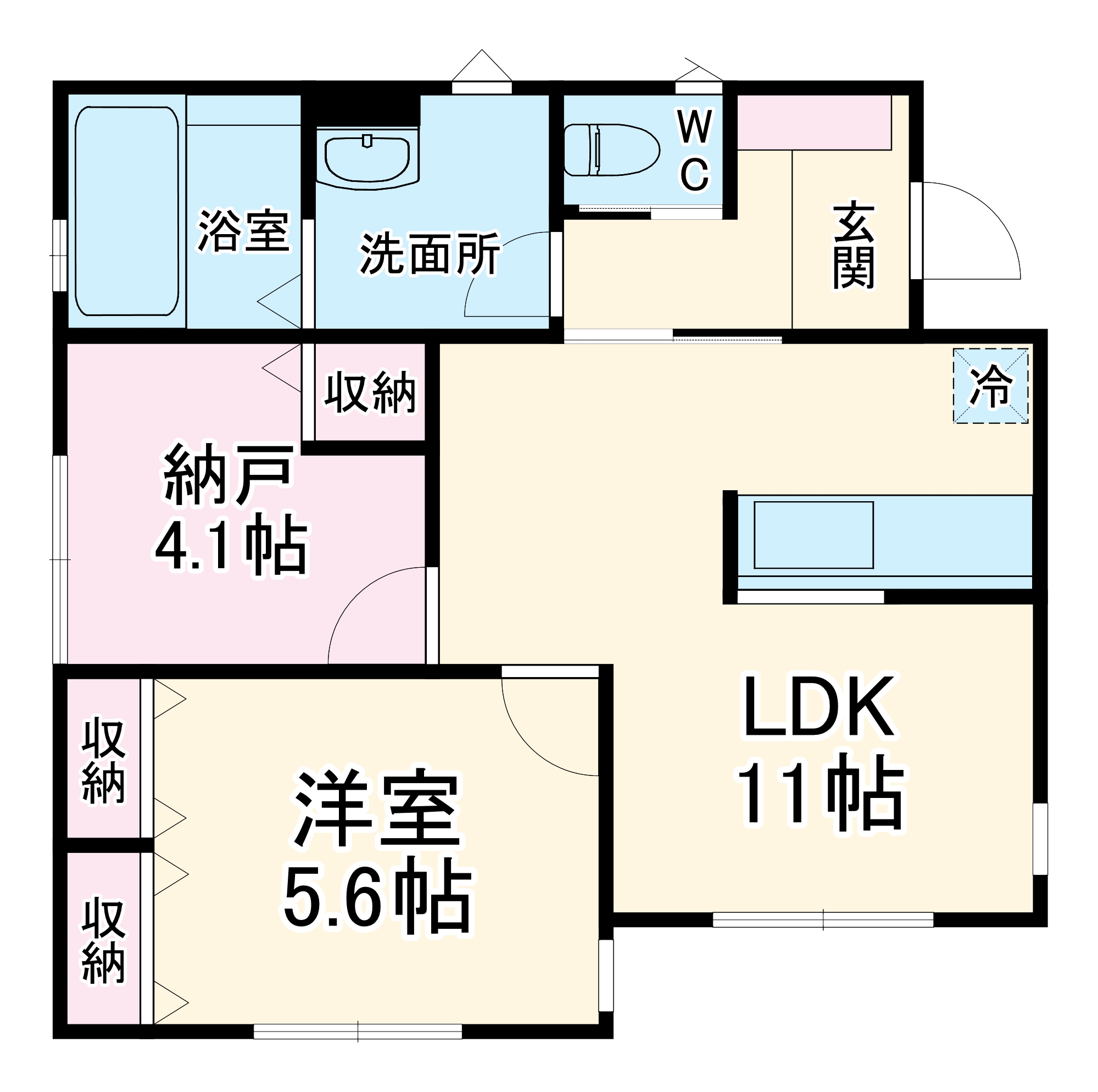 ビオラ長後の間取り
