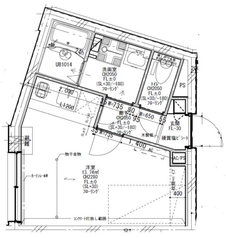 ベルシードステアー中野富士見町の間取り