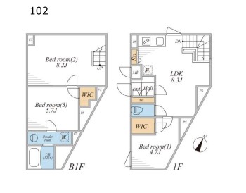 LEGALAND三軒茶屋Southの間取り