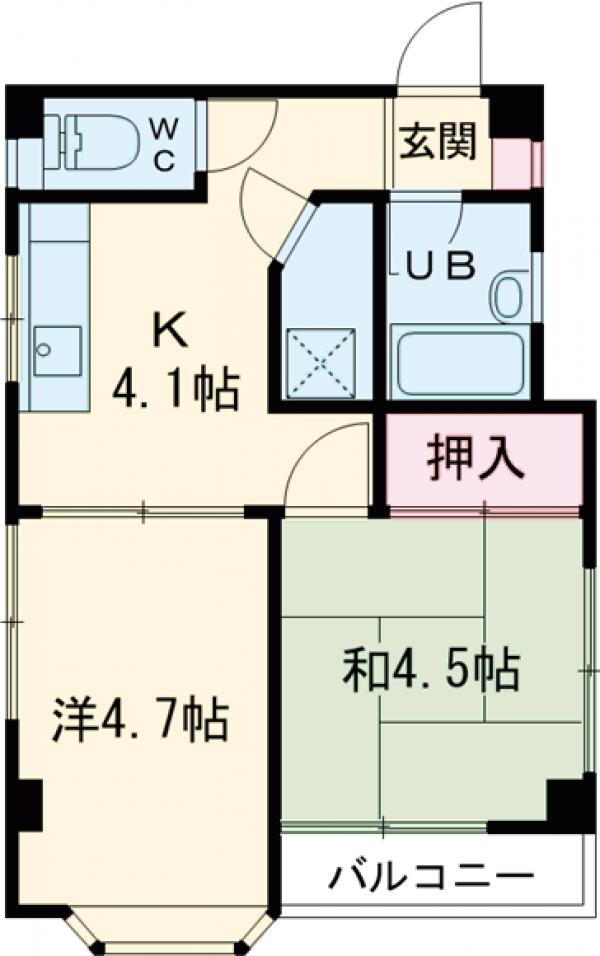 彩美マンションの間取り