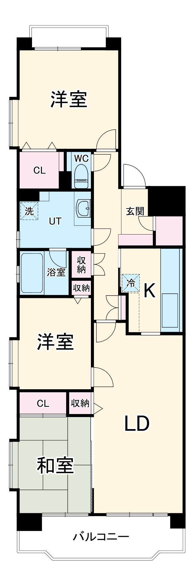 LEO拾八番館の間取り