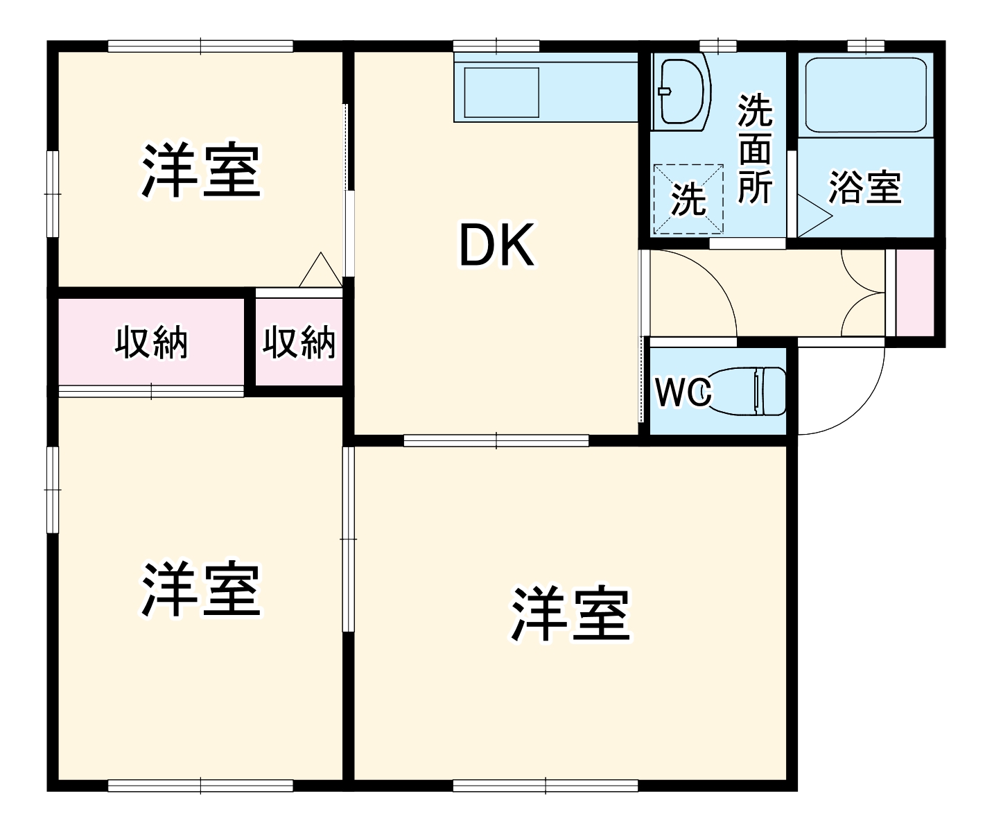 ロワール久保田Aの間取り