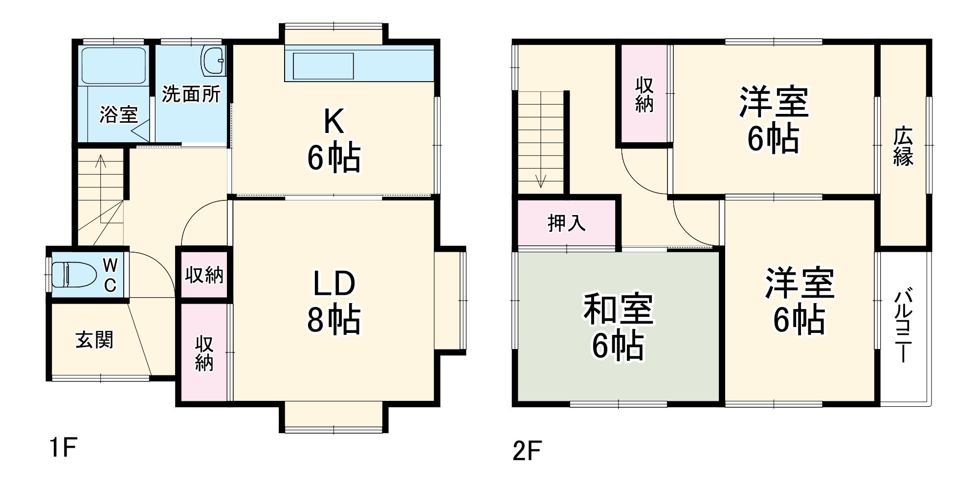 西習志野3丁目貸家の間取り