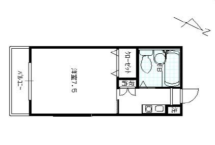 コーポヤチヨⅠの間取り