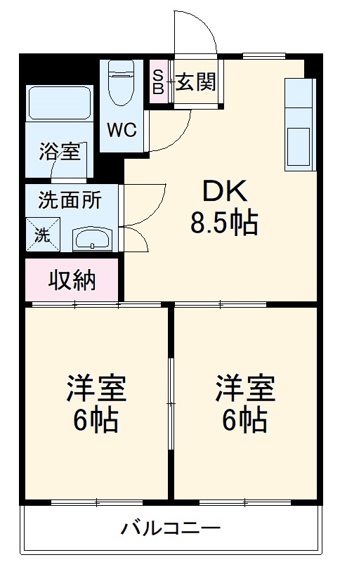 ハイムヒラノの間取り