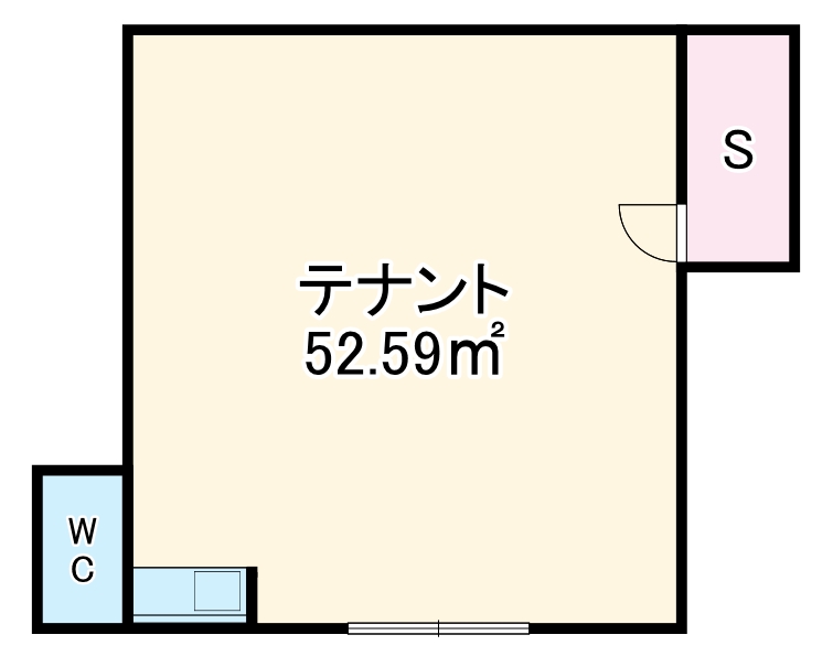 同心1丁目店舗の間取り