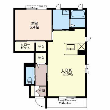 コンフォートKAMIPARK eastの間取り
