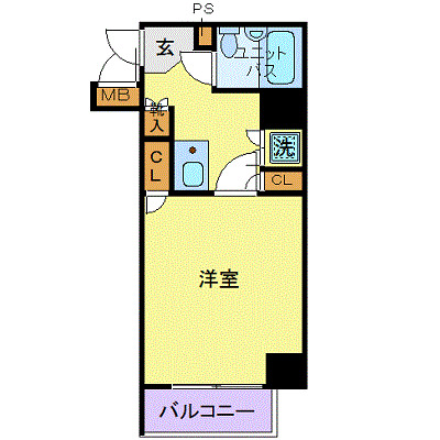 南大井の完工年月(1997年2月)築の賃貸マンションの間取り