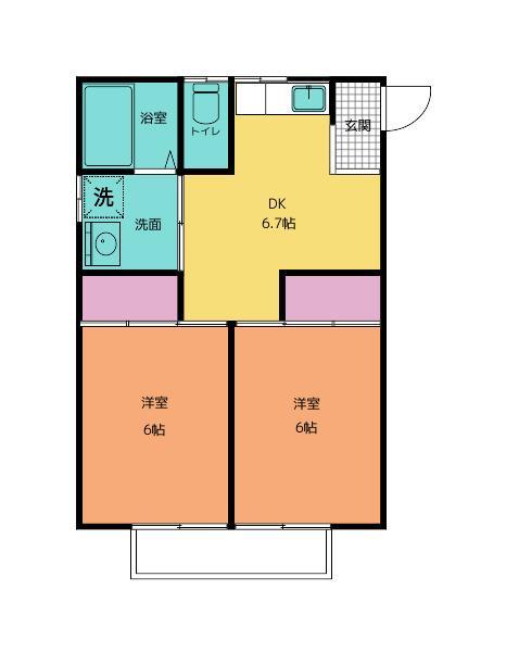 コーポ和の間取り