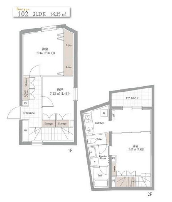 BLANCCOURT中野中央の間取り