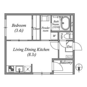 ハーモニーテラス太秦安井車道町の間取り