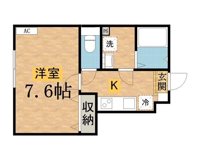 グランコート高尾町Ⅱの間取り