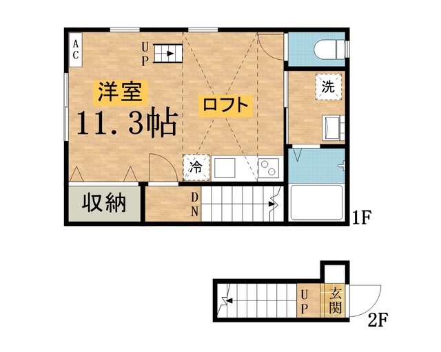 グランコート高尾町Ⅱの間取り