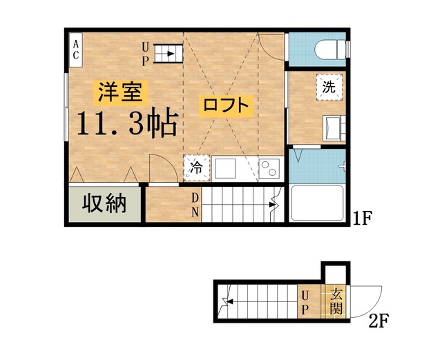グランコート高尾町Ⅱの間取り