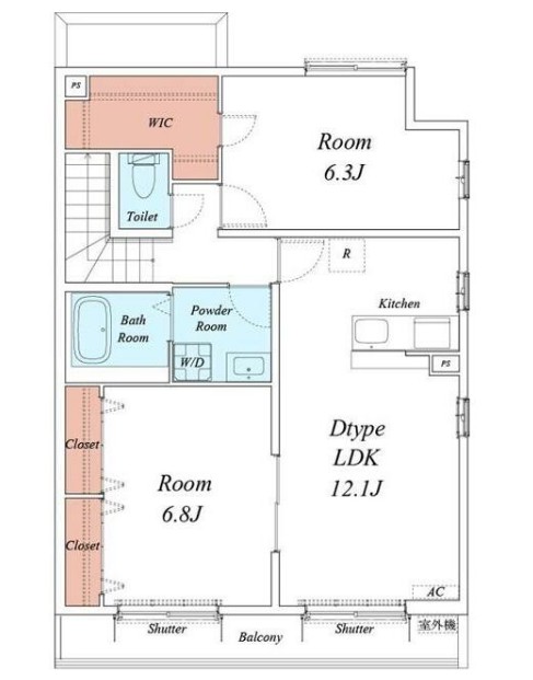 リブリ・松仙の間取り