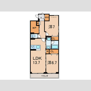 カーサ・ルミナーレの間取り