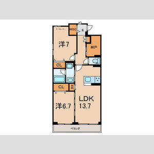 カーサ・ルミナーレの間取り