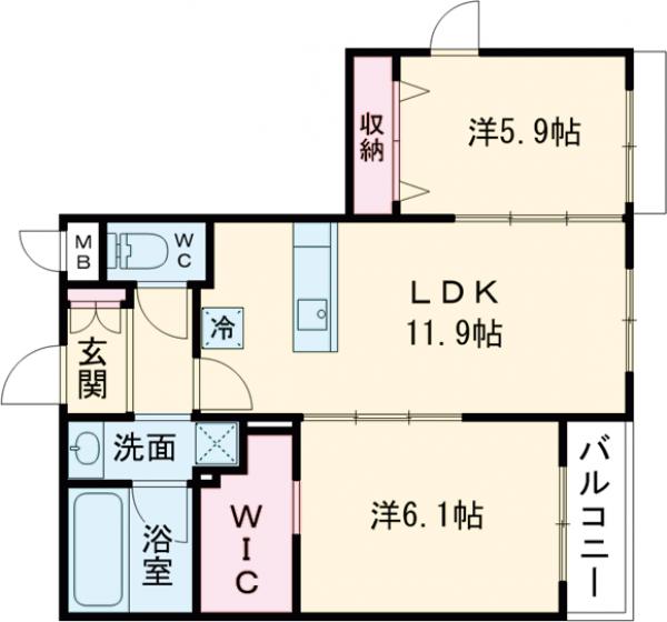 U RESIDENCE東比恵の間取り