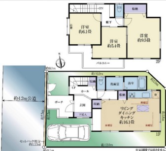 三鷹上連雀2丁目戸建ての間取り