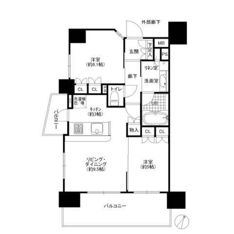 センチュリー武蔵浦和の間取り