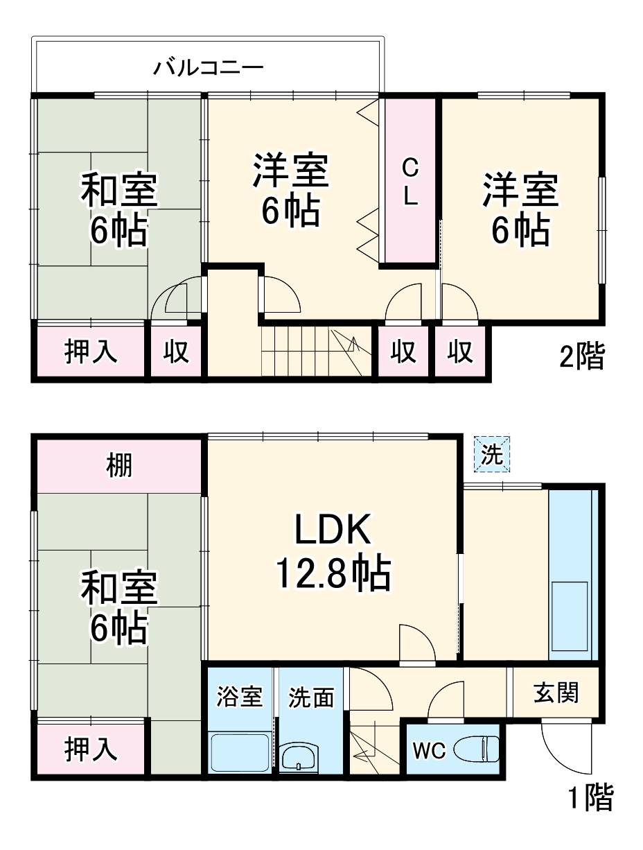 三山4丁目戸建の間取り