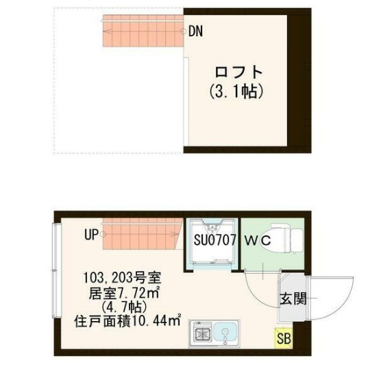 ハーモニーテラス柳町の間取り