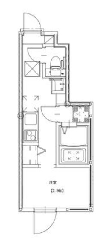 ソルナクレイシア南阿佐ヶ谷Ⅱの間取り