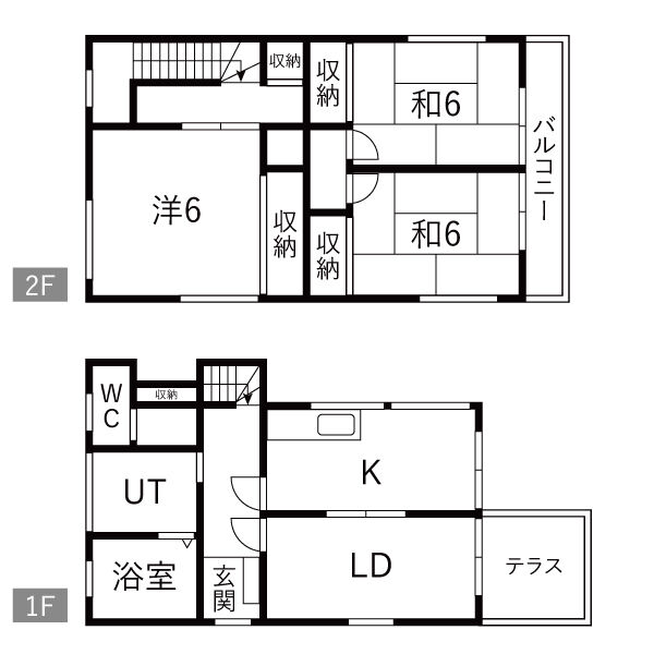 千葉県流山市名都借戸建の間取り