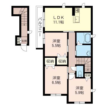 リラフォートみなみの間取り